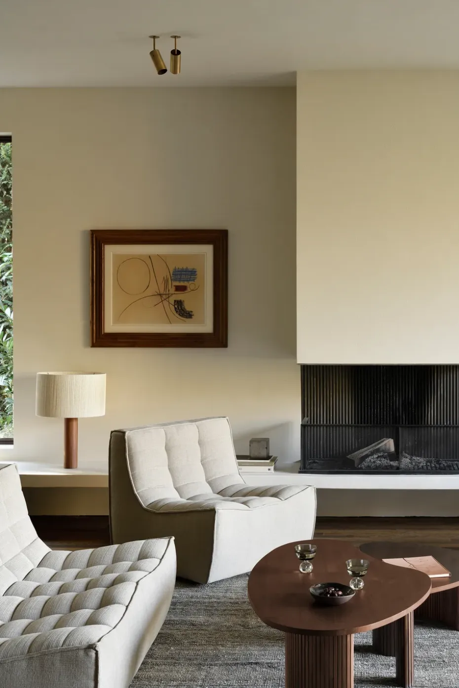 Mesa de centro Boomerang, Teak, 126x74 cm