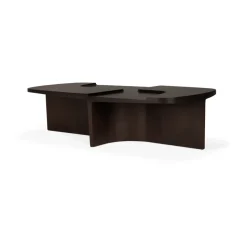 Mesa de centro Brutalist, Caoba rose brown, 143×75 cm