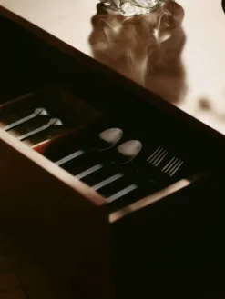 Mesa de centro Burl storage 70x70 cm, Dark stained burl