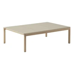 Mesa de centro Couple 3 Plain 120x84x35 cm, Sand-oak