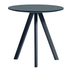 Mesa de centro CPH20 2.0, Ø50 cm, Smokey blue linoleum-Deep blue