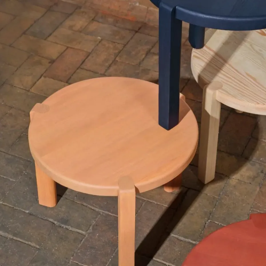 Mesa de centro D108 Ragnesminde, Ø48 cm, Melocotón