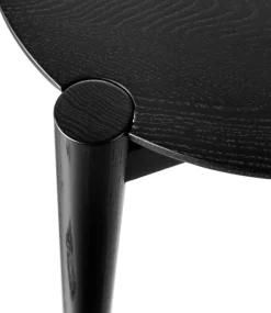 Mesa de centro D102 Søs Ø85 cm, Oak black painted