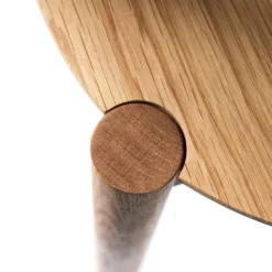 Mesa de centro D102 Søs Ø55 cm, Roble macizo aceitado