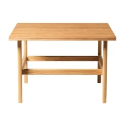 Mesa de centro D33 80x80 cm, Roble macizo aceitado