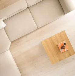 Mesa de centro D33 80x80 cm, Roble macizo aceitado