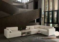 Mesa de centro Develius EV3, Steel ivory, Ø89 × 40 cm