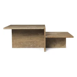 Mesa de centro Distinct, Dark Brown Travertine