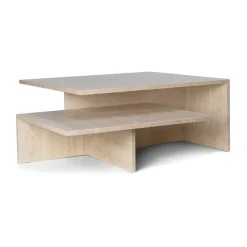 Mesa de centro Distinct Grande Duo 133x70x35 cm, Travertino
