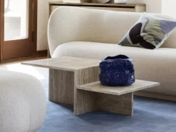 Mesa de centro Distinct, Travertin