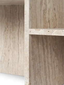 Mesa de centro Distinct, Travertin