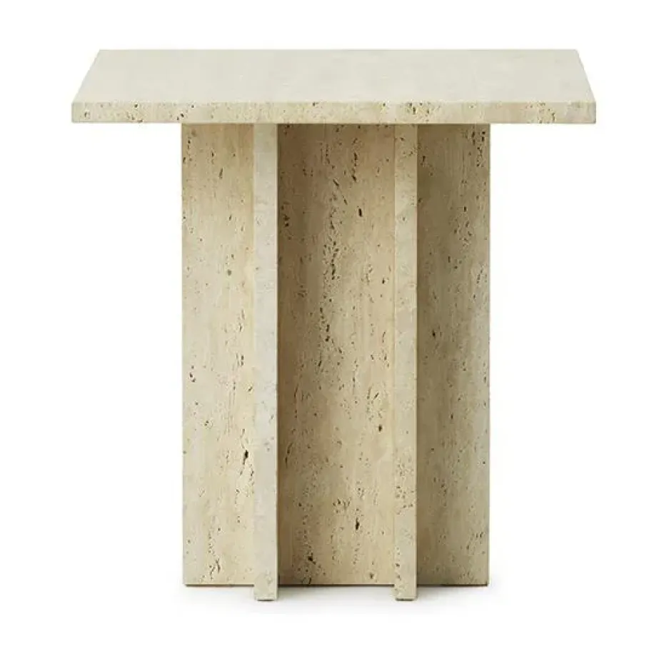 Mesa de centro Edge small, Travertine