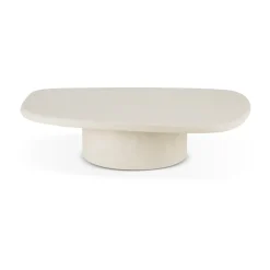 Mesa de centro Elements, Off white, 134x96 cm