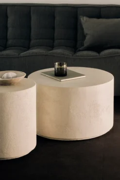 Mesa de centro Elements, Off white, Ø60 cm