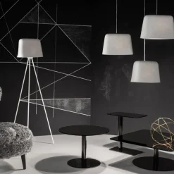 Mesa de centro Flash 80x80 cm, Cristal espejo negro - soporte negro