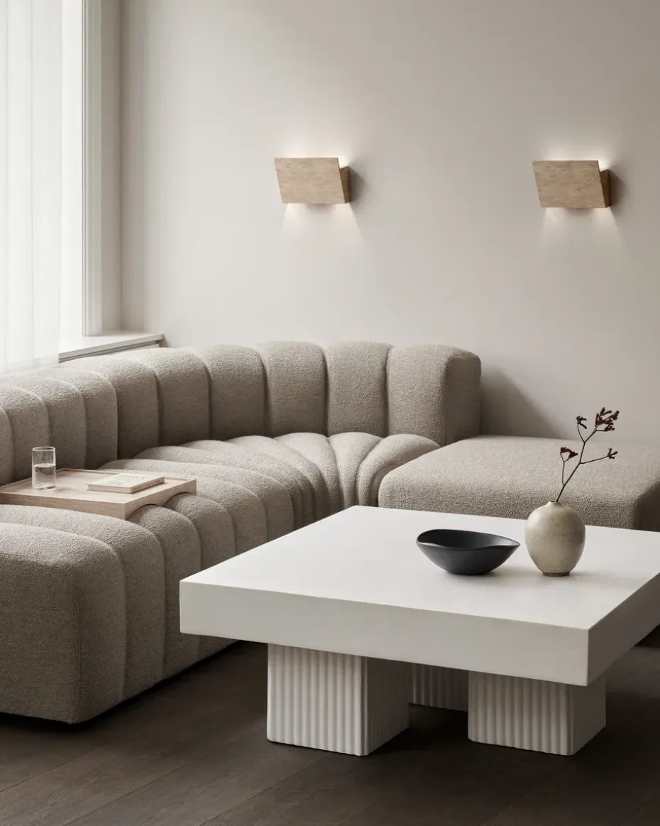 Mesa de centro Gear, Chai, 100x100 cm