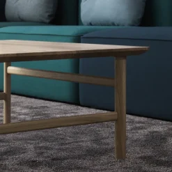 Mesa de centro Grow, Roble lacado transparente, medium