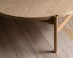 Mesa de centro HB Ø100 cm, Roble aceitado