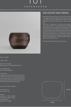 Mesa de centro Ishi medio, Smoked desert