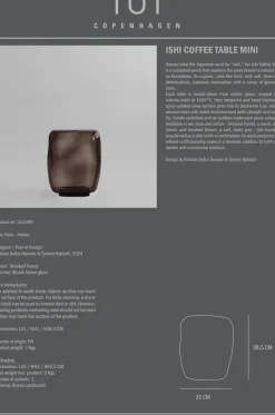 Mesa de centro Ishi mini, Smoked desert