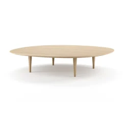Mesa de centro Jari Ø118 cm, Roble aceitado