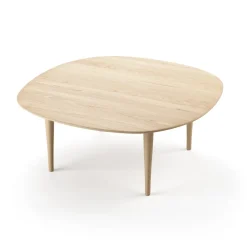 Mesa de centro Jari Ø85 cm, Roble aceitado
