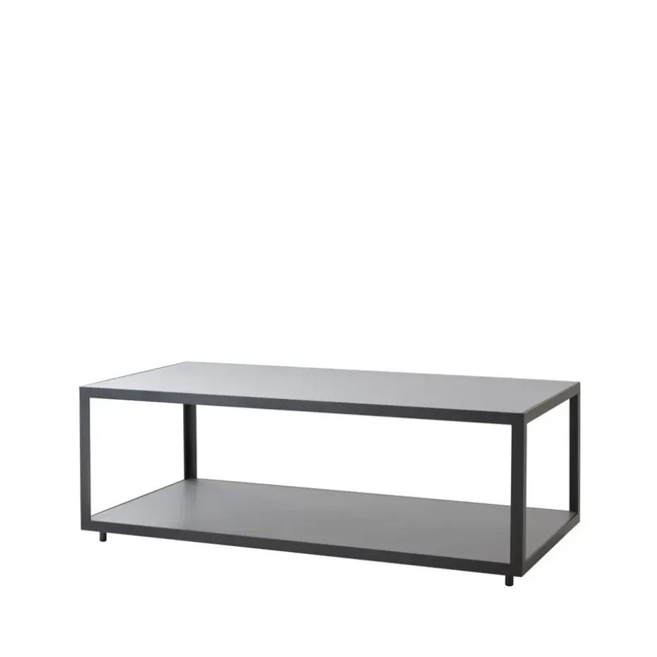 Mesa de centro Level cerámica 62x122 cm, Light grey-lava grey