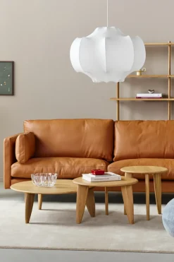 Mesa de centro Lyckeby Ø60x37,5 cm, Naturlackad ek