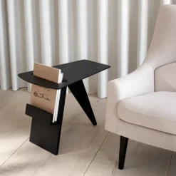 Mesa de centro Magazine, Roble lacado