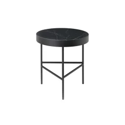 Mesa de centro Marble Table, Mármol negro, medium, base negra