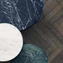 Mesa de centro Marble Table, Mármol negro, medium, base negra