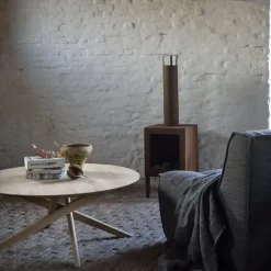 Mesa de centro Mikado Ø100 cm, Oak wax oil round