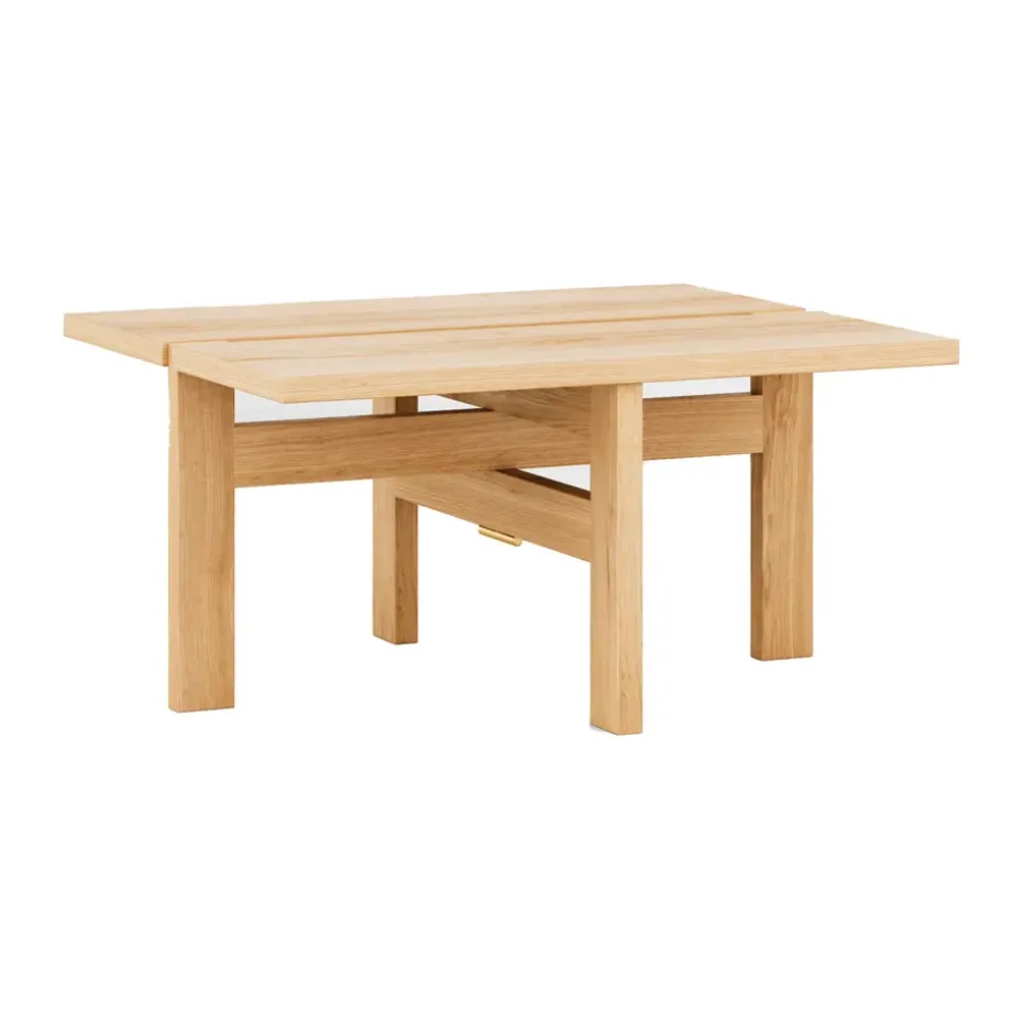 Mesa de centro Moebe rectangular coffee table small, Roble