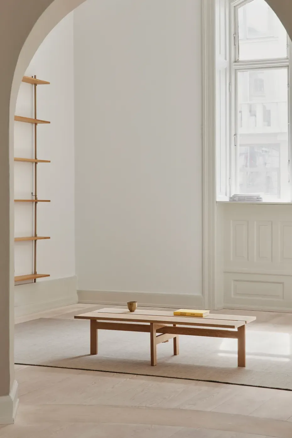 Mesa de centro Moebe rectangular coffee table large, Roble