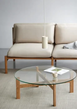 Mesa de centro Moebe Round Ø88 cm, Roble