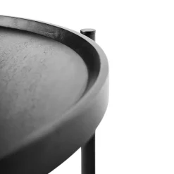 Mesa de centro Nevada Ø70 cm, Negro