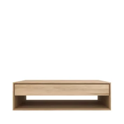 Mesa de centro Nordic, Roble aceitado 1 cajón 120x70 cm