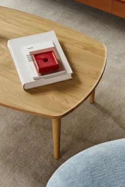 Mesa de centro Nyhem 89x59x37 cm, Naturlackad ek