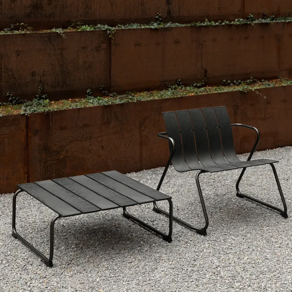 Mesa de centro Ocean lounge table 70x70x30 cm, Black