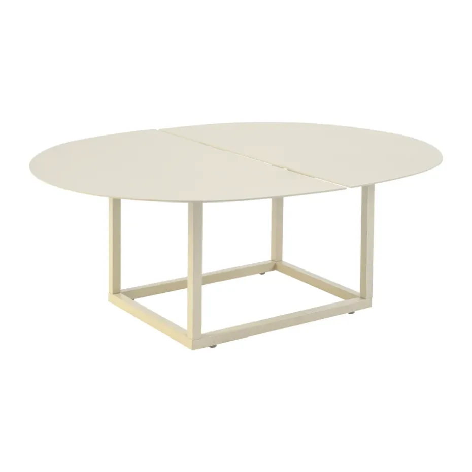 Mesa de centro Olive, Pearl white, 110x80 cm