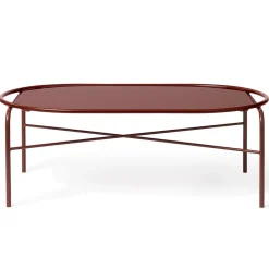 Mesa de centro ovalada Secant, Redish