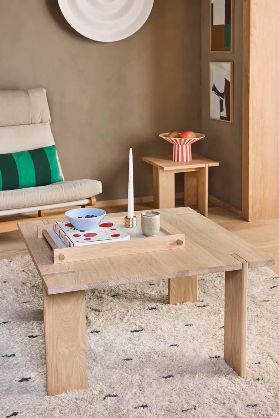 Mesa de centro OY Square 40x75x75 cm, Nature