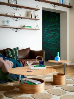 Mesa de centro Parasol L Ø90 cm, Oak