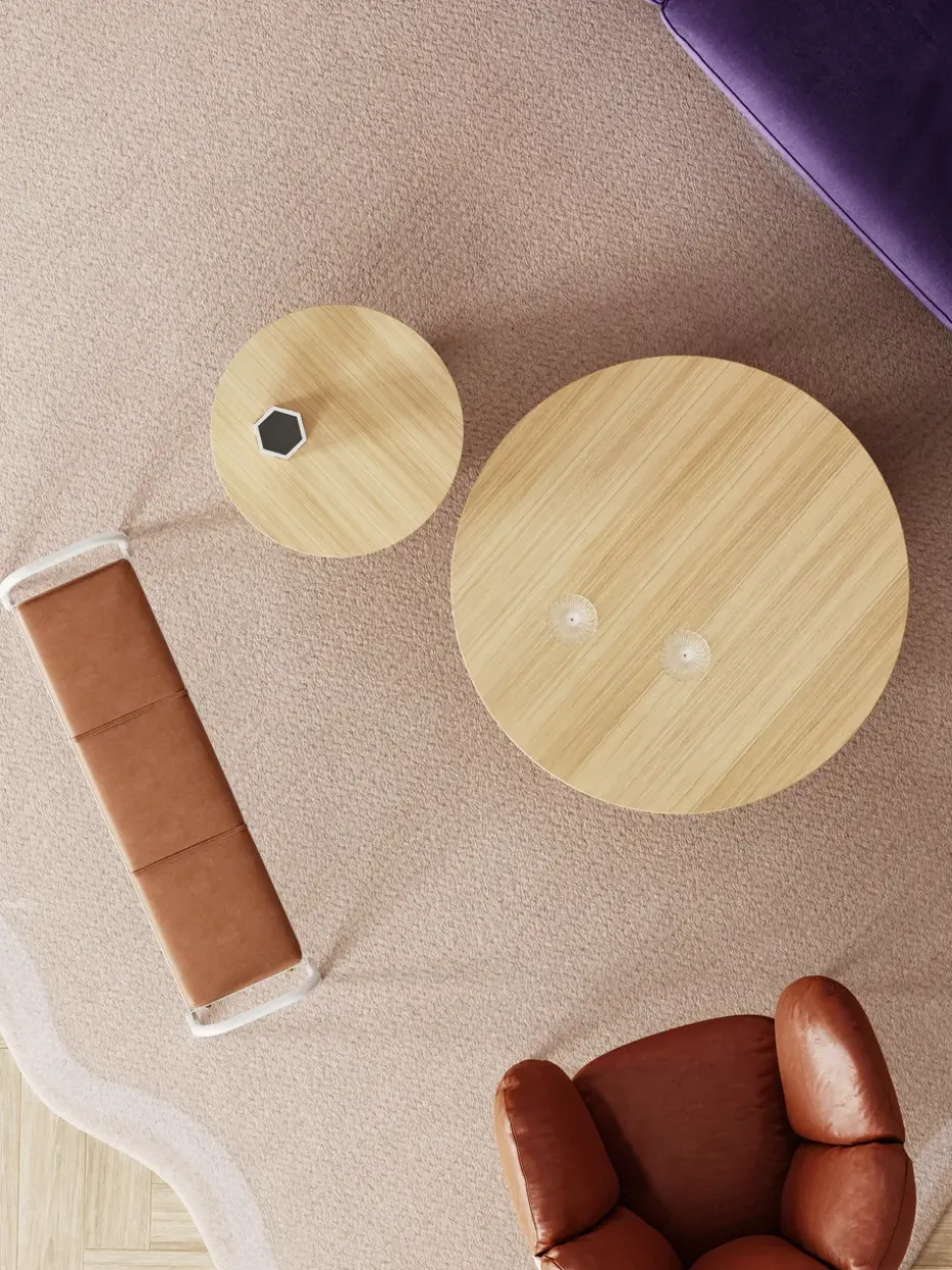 Mesa de centro Parasol L Ø90 cm, Oak