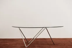 Mesa de centro Pedrera, Cromo