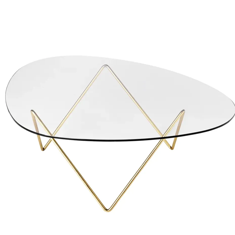 Mesa de centro Pedrera, Patas de latón