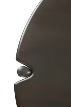 Mesa de centro PI Ø80 cm, Lackad mahogny