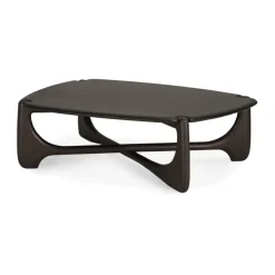 Mesa de centro PI , Dark brown mahogny, 134×97 cm
