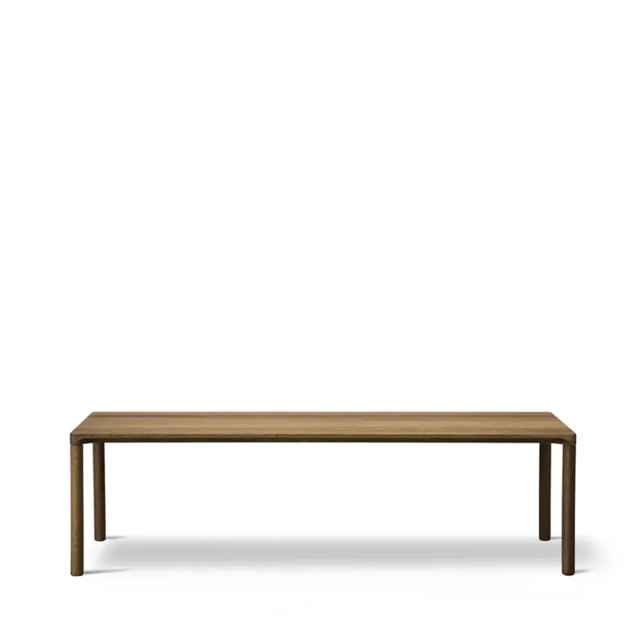 Mesa de centro Piloti 6715, Roble ahumado - altura 35 cm