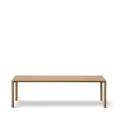 Mesa de centro Piloti 6715, Roble claro aceitado - altura 41 cm